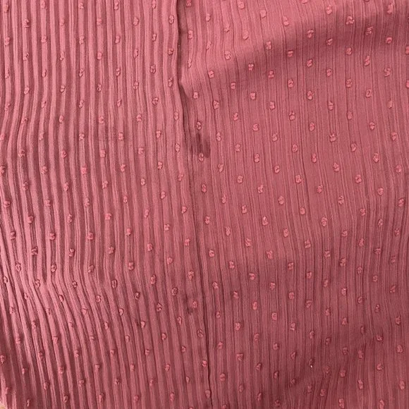 ZIMMERMANN MIDI DRESS ESPIONAGE BRICK PLISSE SWISS DOT SIZE 0 LONG SLEEVE - Picture 8 of 11